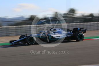 World © Octane Photographic Ltd. Formula 1 – Winter Testing - Test 1 - Day 1. Mercedes AMG Petronas Motorsport AMG F1 W10 EQ Power+ - Lewis Hamilton. Circuit de Barcelona-Catalunya. Monday 18th February 2019.