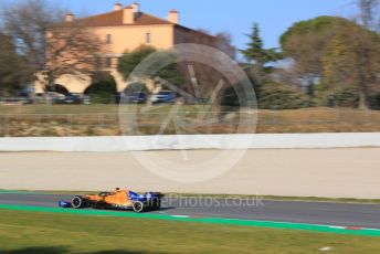 World © Octane Photographic Ltd. Formula 1 – Winter Testing - Test 1 - Day 1. McLaren MCL34 – Carlos Sainz. Circuit de Barcelona-Catalunya. Monday 18th February 2019.