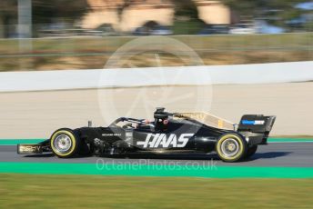 World © Octane Photographic Ltd. Formula 1 – Winter Testing - Test 1 - Day 1. Rich Energy Haas F1 Team VF19 – Romain Grosjean. Circuit de Barcelona-Catalunya. Monday 18th February 2019.