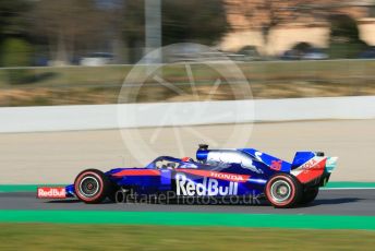 World © Octane Photographic Ltd. Formula 1 – Winter Testing - Test 1 - Day 1. Scuderia Toro Rosso STR14 – Daniil Kvyat. Circuit de Barcelona-Catalunya. Monday 18th February 2019.