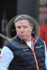 World © Octane Photographic Ltd. Formula 1 - Winter Testing - Test 1 - Day 1. Zak Brown - Executive Director of McLaren Technology Group.  Circuit de Barcelona-Catalunya. Monday 18th February 2019