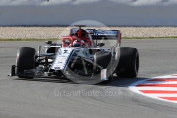 World © Octane Photographic Ltd. Formula 1 – Winter Testing - Test 1 - Day 1. Alfa Romeo Racing C38 – Kimi Raikkonen. Circuit de Barcelona-Catalunya. Monday 18th February 2019.
