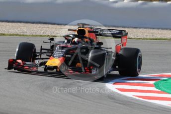 World © Octane Photographic Ltd. Formula 1 – Winter Testing - Test 1 - Day 1. Aston Martin Red Bull Racing RB15 – Max Verstappen. Circuit de Barcelona-Catalunya. Monday 18th February 2019.