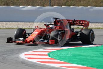 World © Octane Photographic Ltd. Formula 1 – Winter Testing - Test 1 - Day 1. Scuderia Ferrari SF90 – Sebastian Vettel. Circuit de Barcelona-Catalunya. Monday 18th February 2019.