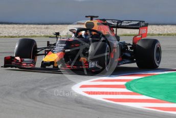 World © Octane Photographic Ltd. Formula 1 – Winter Testing - Test 1 - Day 1. Aston Martin Red Bull Racing RB15 – Max Verstappen. Circuit de Barcelona-Catalunya. Monday 18th February 2019.