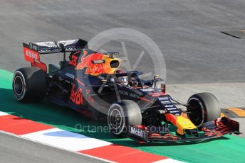World © Octane Photographic Ltd. Formula 1 – Winter Testing - Test 1 - Day 1. Aston Martin Red Bull Racing RB15 – Max Verstappen. Circuit de Barcelona-Catalunya. Monday 18th February 2019.
