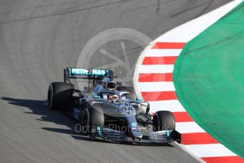 World © Octane Photographic Ltd. Formula 1 – Winter Testing - Test 1 - Day 1. Mercedes AMG Petronas Motorsport AMG F1 W10 EQ Power+ - Lewis Hamilton. Circuit de Barcelona-Catalunya. Monday 18th February 2019.