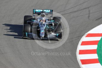 World © Octane Photographic Ltd. Formula 1 – Winter Testing - Test 1 - Day 1. Mercedes AMG Petronas Motorsport AMG F1 W10 EQ Power+ - Lewis Hamilton. Circuit de Barcelona-Catalunya. Monday 18th February 2019.