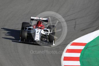 World © Octane Photographic Ltd. Formula 1 – Winter Testing - Test 1 - Day 1. Alfa Romeo Racing C38 – Kimi Raikkonen. Circuit de Barcelona-Catalunya. Monday 18th February 2019.