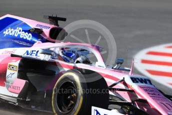 World © Octane Photographic Ltd. Formula 1 – Winter Testing - Test 1 - Day 1. SportPesa Racing Point RP19 - Sergio Perez. Circuit de Barcelona-Catalunya. Monday 18th February 2019.