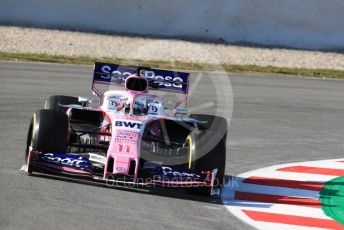 World © Octane Photographic Ltd. Formula 1 – Winter Testing - Test 1 - Day 1. SportPesa Racing Point RP19 - Sergio Perez. Circuit de Barcelona-Catalunya. Monday 18th February 2019.