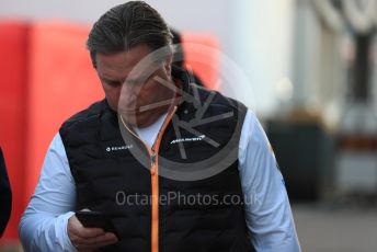 World © Octane Photographic Ltd. Formula 1 - Winter Testing - Test 1 - Day 1. Zak Brown - Executive Director of McLaren Technology Group.  Circuit de Barcelona-Catalunya. Monday 18th February 2019