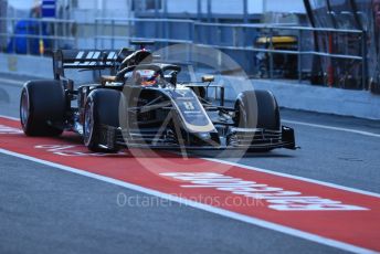 World © Octane Photographic Ltd. Formula 1 – Winter Testing - Test 1 - Day 1. Rich Energy Haas F1 Team VF19 – Romain Grosjean. Circuit de Barcelona-Catalunya. Monday 18th February 2019.