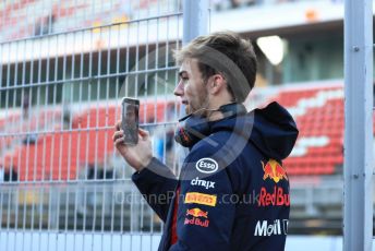 World © Octane Photographic Ltd. Formula 1 – Winter Testing - Test 1 - Day 1. Aston Martin Red Bull Racing – Pierre Gasly. Circuit de Barcelona-Catalunya. Monday 18th February 2019.