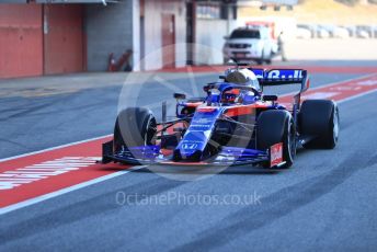 World © Octane Photographic Ltd. Formula 1 – Winter Testing - Test 1 - Day 1. Scuderia Toro Rosso STR14 – Daniil Kvyat. Circuit de Barcelona-Catalunya. Monday 18th February 2019.