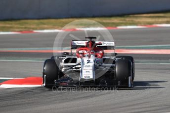World © Octane Photographic Ltd. Formula 1 – Winter Testing - Test 1 - Day 1. Alfa Romeo Racing C38 – Kimi Raikkonen. Circuit de Barcelona-Catalunya. Monday 18th February 2019.