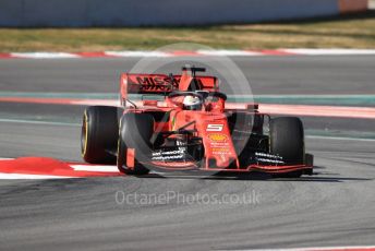 World © Octane Photographic Ltd. Formula 1 – Winter Testing - Test 1 - Day 1. Scuderia Ferrari SF90 – Sebastian Vettel. Circuit de Barcelona-Catalunya. Monday 18th February 2019.