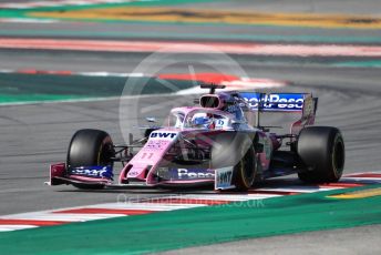 World © Octane Photographic Ltd. Formula 1 – Winter Testing - Test 1 - Day 1. SportPesa Racing Point RP19 - Sergio Perez. Circuit de Barcelona-Catalunya. Monday 18th February 2019.