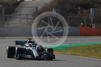 World © Octane Photographic Ltd. Formula 1 – Winter Testing - Test 1 - Day 1. Mercedes AMG Petronas Motorsport AMG F1 W10 EQ Power+ - Lewis Hamilton. Circuit de Barcelona-Catalunya. Monday 18th February 2019.