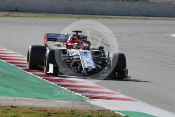 World © Octane Photographic Ltd. Formula 1 – Winter Testing - Test 1 - Day 1. Alfa Romeo Racing C38 – Kimi Raikkonen. Circuit de Barcelona-Catalunya. Monday 18th February 2019.