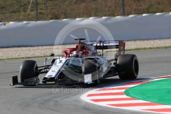 World © Octane Photographic Ltd. Formula 1 – Winter Testing - Test 1 - Day 1. Alfa Romeo Racing C38 – Kimi Raikkonen. Circuit de Barcelona-Catalunya. Monday 18th February 2019.