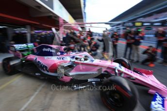 World © Octane Photographic Ltd. Formula 1 – Winter Testing - Test 1 - Day 1. SportPesa Racing Point RP19 - Sergio Perez. Circuit de Barcelona-Catalunya. Monday 18th February 2019.