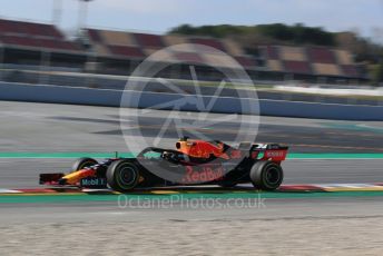 World © Octane Photographic Ltd. Formula 1 – Winter Testing - Test 1 - Day 1. Aston Martin Red Bull Racing RB15 – Max Verstappen. Circuit de Barcelona-Catalunya. Monday 18th February 2019.