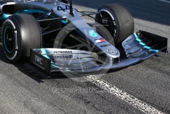 World © Octane Photographic Ltd. Formula 1 – Winter Testing - Test 1 - Day 1. Mercedes AMG Petronas Motorsport AMG F1 W10 EQ Power+ - Lewis Hamilton. Circuit de Barcelona-Catalunya. Monday 18th February 2019.