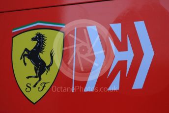 World © Octane Photographic Ltd. Formula 1 – Winter Testing - Test 1 - Day 1. Scuderia Ferrari Mission Winnow logo. Circuit de Barcelona-Catalunya. Monday 18th February 2019.