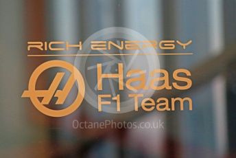World © Octane Photographic Ltd. Formula 1 – Winter Testing - Test 1 - Day 1. Rich Energy Haas F1 Team logo. Circuit de Barcelona-Catalunya. Monday 18th February 2019.