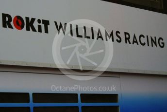 World © Octane Photographic Ltd. Formula 1 – Winter Testing - Test 1 - Day 1. Rokit Williams Racing logo. Circuit de Barcelona-Catalunya. Monday 18th February 2019.