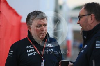 World © Octane Photographic Ltd. Formula 1 - Winter Testing - Test 1 - Day 1. Otmar Szafnauer - Team Principal of SportPesa Racing Point. Circuit de Barcelona-Catalunya. Monday 18th February 2019
