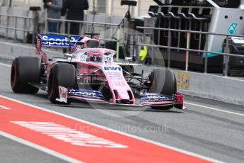 World © Octane Photographic Ltd. Formula 1 – Winter Testing - Test 1 - Day 2. SportPesa Racing Point RP19 – Lance Stroll. Circuit de Barcelona-Catalunya. Tuesday 19th February 2019.