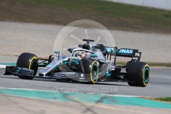 World © Octane Photographic Ltd. Formula 1 – Winter Testing - Test 1 - Day 2. Mercedes AMG Petronas Motorsport AMG F1 W10 EQ Power+ - Lewis Hamilton. Circuit de Barcelona-Catalunya. Tuesday 19th February 2019.