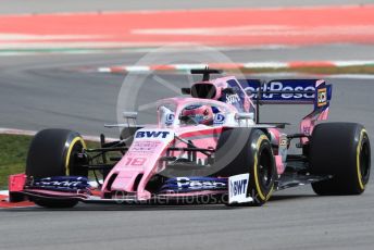 World © Octane Photographic Ltd. Formula 1 – Winter Testing - Test 1 - Day 2. SportPesa Racing Point RP19 – Lance Stroll. Circuit de Barcelona-Catalunya. Tuesday 19th February 2019.