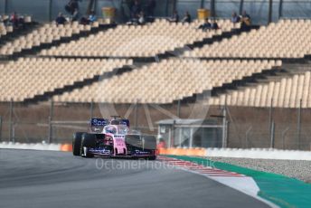 World © Octane Photographic Ltd. Formula 1 – Winter Testing - Test 1 - Day 2. SportPesa Racing Point RP19 – Lance Stroll. Circuit de Barcelona-Catalunya. Tuesday 19th February 2019.