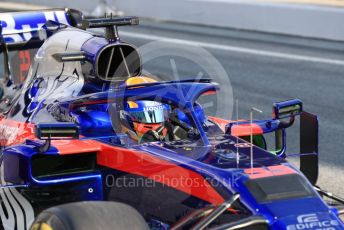 World © Octane Photographic Ltd. Formula 1 – Winter Testing - Test 1 - Day 2. Scuderia Toro Rosso STR14 – Alexander Albon. Circuit de Barcelona-Catalunya. Tuesday 19th February 2019.