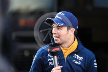 World © Octane Photographic Ltd. Formula 1 – Winter Testing - Test 1 - Day 2. SportPesa Racing Point RP19 - Sergio Perez. Circuit de Barcelona-Catalunya. Tuesday 19th February 2019.