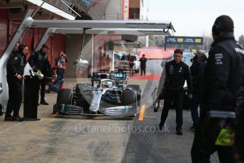 World © Octane Photographic Ltd. Formula 1 – Winter Testing - Test 1 - Day 2. Mercedes AMG Petronas Motorsport AMG F1 W10 EQ Power+ - Lewis Hamilton. Circuit de Barcelona-Catalunya. Tuesday 19th February 2019.