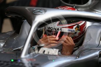 World © Octane Photographic Ltd. Formula 1 – Winter Testing - Test 1 - Day 2. Mercedes AMG Petronas Motorsport AMG F1 W10 EQ Power+ - Lewis Hamilton. Circuit de Barcelona-Catalunya. Tuesday 19th February 2019.