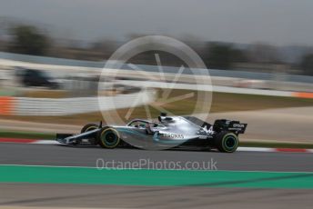 World © Octane Photographic Ltd. Formula 1 – Winter Testing - Test 1 - Day 2. Mercedes AMG Petronas Motorsport AMG F1 W10 EQ Power+ - Lewis Hamilton. Circuit de Barcelona-Catalunya. Tuesday 19th February 2019.