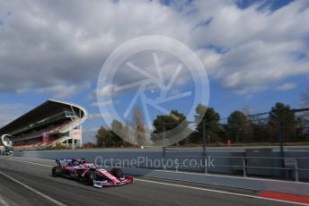 World © Octane Photographic Ltd. Formula 1 – Winter Testing - Test 1 - Day 2. SportPesa Racing Point RP19 – Lance Stroll. Circuit de Barcelona-Catalunya. Tuesday 19th February 2019.