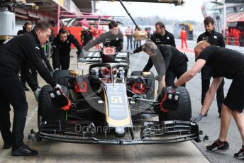 World © Octane Photographic Ltd. Formula 1 – Winter Testing - Test 1 - Day 3. Rich Energy Haas F1 Team VF19 – Pietro Fittipaldi. Circuit de Barcelona-Catalunya. Wednesday 20th February 2019.