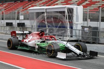 World © Octane Photographic Ltd. Formula 1 – Winter Testing - Test 1 - Day 3. Alfa Romeo Racing C38 – Kimi Raikkonen. Circuit de Barcelona-Catalunya. Wednesday 20th February 2019.