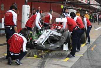 World © Octane Photographic Ltd. Formula 1 – Winter Testing - Test 1 - Day 3. Alfa Romeo Racing C38 – Kimi Raikkonen. Circuit de Barcelona-Catalunya. Wednesday 20th February 2019.