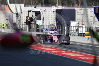 World © Octane Photographic Ltd. Formula 1 – Winter Testing - Test 1 - Day 3. SportPesa Racing Point RP19 - Sergio Perez. Circuit de Barcelona-Catalunya. Wednesday 20th February 2019.