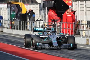 World © Octane Photographic Ltd. Formula 1 – Winter Testing - Test 1 - Day 3. Mercedes AMG Petronas Motorsport AMG F1 W10 EQ Power+ - Lewis Hamilton. Circuit de Barcelona-Catalunya. Wednesday 20th February 2019.