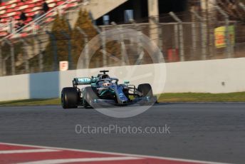 World © Octane Photographic Ltd. Formula 1 – Winter Testing - Test 1 - Day 3. Mercedes AMG Petronas Motorsport AMG F1 W10 EQ Power+ - Lewis Hamilton. Circuit de Barcelona-Catalunya. Wednesday 20th February 2019.