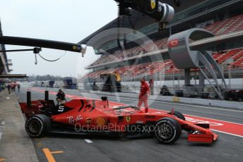 World © Octane Photographic Ltd. Formula 1 – Winter Testing - Test 1 - Day 3. Scuderia Ferrari SF90 – Sebastian Vettel. Circuit de Barcelona-Catalunya. Wednesday 20th February 2019.