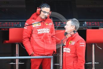 World © Octane Photographic Ltd. Formula 1 - Winter Testing - Test 1 - Day 4. Laurent Mekies and Thierry Baritaud - Head of Energy Recovery Systems. Circuit de Barcelona-Catalunya. Thursday 21st February 2019